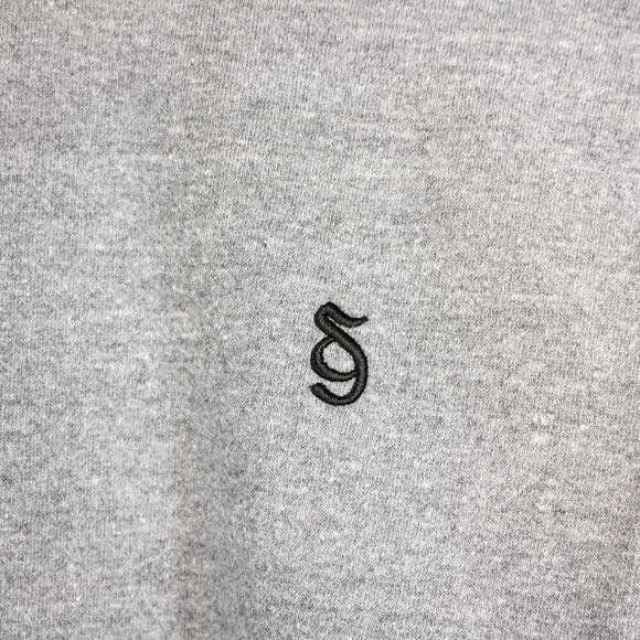 Spiritual Gangster Heather Gray Monogram Embroidered Pullover Sweatshirt Medium - Picture 3 of 7